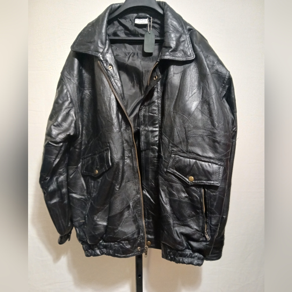 Vintage Flight Leather Bomber Jacket